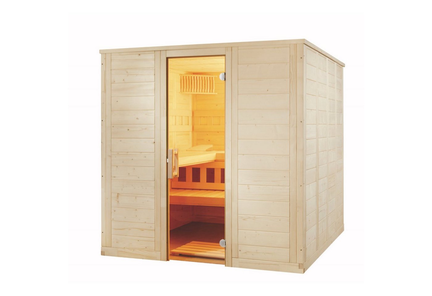 Sentiotec Sauna Sentiotec Wellfun Large Massivsauna aus Fichte Saunakabine ca. von Sentiotec