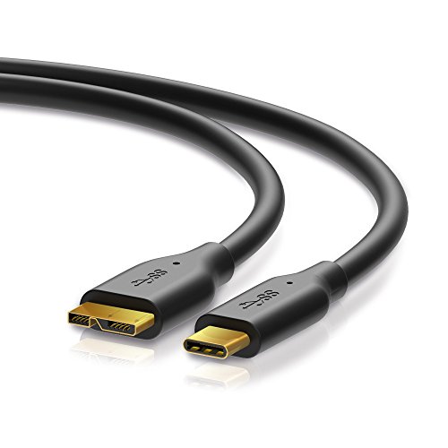 Sentivus USB 3.0 Kabel - Gen. 1 / 5G / 1.5A - Micro Stecker / C Stecker - 1,00m - schwarz von Sentivus