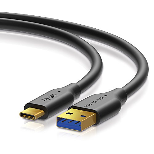 Sentivus USB 3.0 Kabel - 5Gbit / 1.5A - A Stecker / C Stecker - 2,00m - schwarz von Sentivus