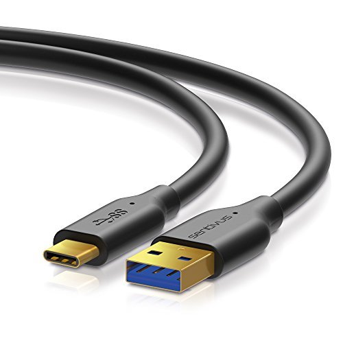 Sentivus USB 3.0 Kabel - 5Gbit / 1.5A - A Stecker / C Stecker - 1,00m - schwarz von Sentivus