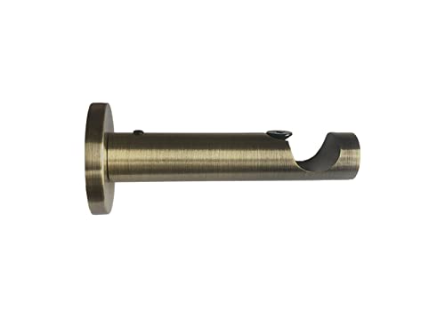 Sento Metall Zubehör für Ø 19 mm Gardinenstangen in Messing Antik Ø 19mm Wandhalter Modern von Sento