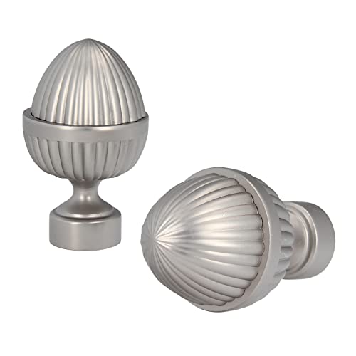 Sento Metall Zubehör für Ø 25 mm Gardinenstangen in Chrom Matt Ø 25mm 2x Endstücke Donata Sento Metall Zubehör für Ø 25 mm Gardinenstangen in Chrom Matt Ø 25mm 2x Endstücke Donata von Sento