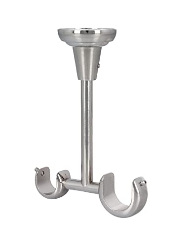 Sento Metall Zubehör für Ø 25 mm Gardinenstangen in Edelstahl Optik Ø 25/19mm Deckenhalter Sento Metall Zubehör für Ø 25 mm Gardinenstangen in Edelstahl Optik Ø 25/19mm Deckenhalter von Sento