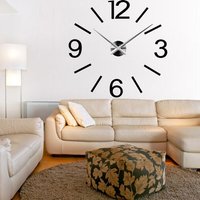 Diy 3D Wanduhr, Wand Dekoration, Spiegel Acryl Moderne Uhr Für Hausbesitzer, Große Wohnzimmer von SentopEU