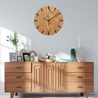 Eiche Holz Wanduhr Gravur Laser Cut Dekorative Holzuhr Wandbehang Home Moderne Uhr | Stärke 3, 6 Mm von SentopEU