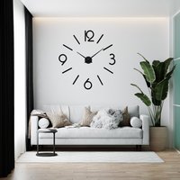 Große Moderne Wanduhr, 3D Dekoration, Spiegel Acryl Uhr Für Hausbesitzer, Wohnzimmer von SentopEU