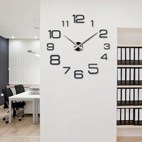 Große Moderne Wanduhr Mallet, 3D Wanduhr, Dekoration, Spiegel Acryl Uhr Für Hausbesitzer, Wohnzimmer von SentopEU