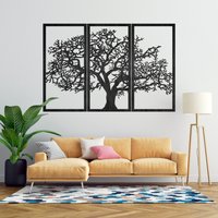 Holz Wand Dekorative Platte Set 3 Stück Baum Dekor Kunst Wohnkultur Hängen Des Lebens Einzigartiges Design Kunstwerk von SentopEU