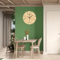 Holz Wanduhr Laser Cut Dekorative Holzuhr Wandbehang Home Moderne Uhr Stille Einzigartige | Dicke 4 Mm von SentopEU