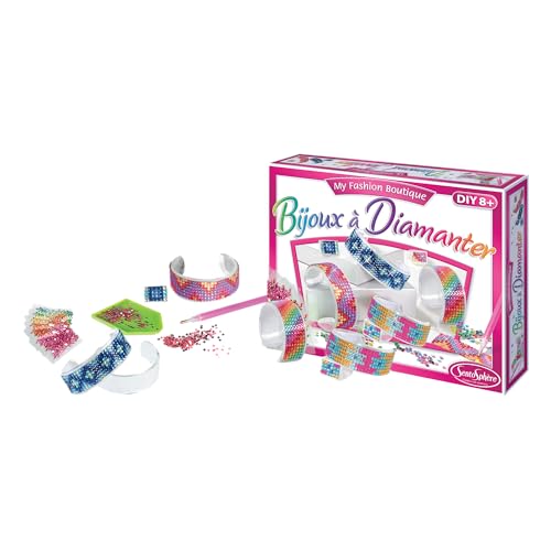 Sentosphère 3932520 Bastel-Set Strassstein-Schmuck Glitzer, Kreativ-Set, DIY Accessoires, TU von Sentosphere