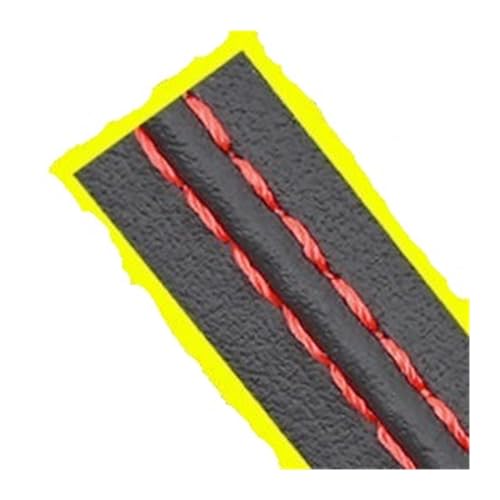 8 m Auto Innen Selbstklebende Zierleiste Auto Styling Armaturenbrett Tür PU Leder Dekoration Linie DIY Geflecht Streifen Dekoration (Color : RED, Size : 200CM) von Senyer