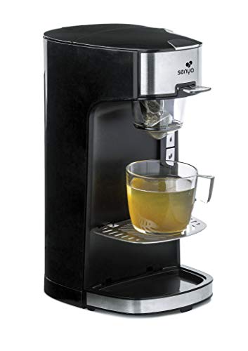 SENYA Tea Time Teekocher, elektrische Teekanne, geeignet für lose Blätter oder Teebeutel, mit herausnehmbarem 1415-W-Teesieb, SYBF-CM013N, Schwarz von Senya