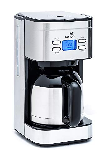 Senya SYBF-CM025 Hot Coffee Kaffeemaschine, Stainless Steel, 1.2 liters, Edelstahl von Senya