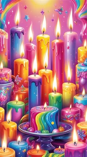 Senyanr 30x70cm Diamond Painting Erwachsene Bunte Kerzen,DIY Square Vollbohrer diamond painting groß Mosaik Diamant Kunst Stickerei Kreuzstich Bilder,Geschenk Wanddekoration Senyanr 30x70cm Diamond Painting Erwachsene Bunte Kerzen,DIY Square Vollbohrer diamond painting groß Mosaik Diamant Kunst Stickerei Kreuzstich Bilder,Geschenk Wanddekoration von Senyanr