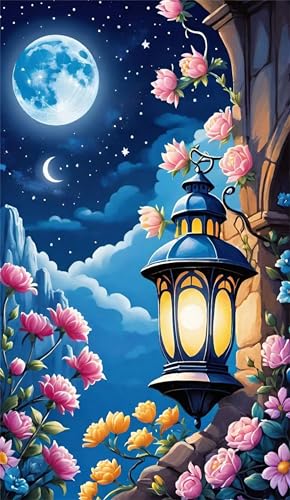 Senyanr 80x170cm Diamond Painting Erwachsene Sternenhimmel Blume,DIY Square Vollbohrer diamond painting groß Mosaik Diamant Kunst Stickerei Kreuzstich Bilder,Geschenk Wanddekoration von Senyanr