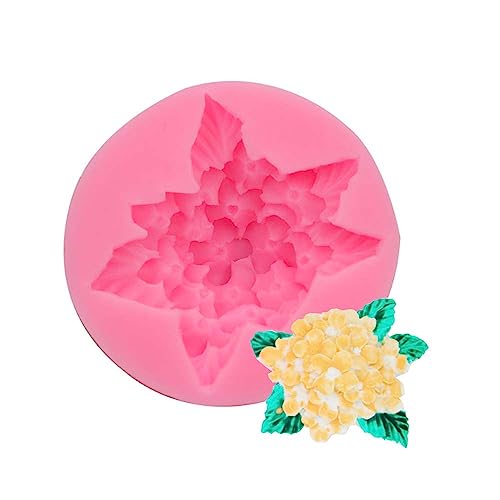 Senzooe Chrysanthemums Lilacs Hydrangea macrophylla Flowers Sugar DIY Baking Tool for Chocolate Cake Silicone Mold von Senzooe