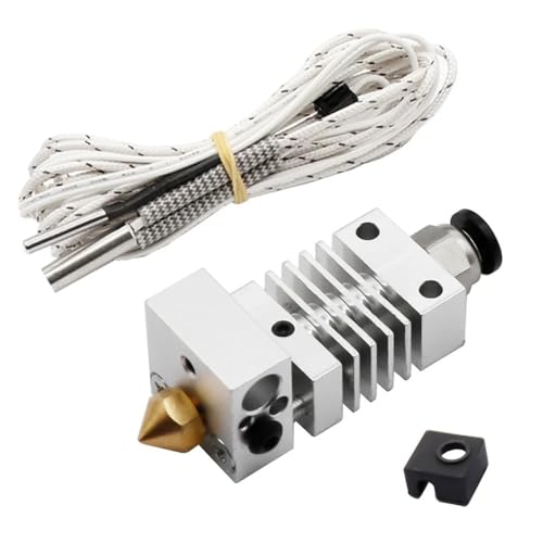 3D Drucker Teile Vollmetall J-kopf Hotend MK8 Extruder Kit for CR-10 CR-10S Ender3 3D V6 Bowden Extruder 1,75/0,4 MM Düse(12V 50W) von Seoncoeng