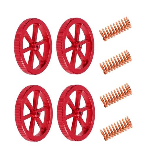 Manuelles Nivellieren von Verschleißteilen for 3D-Drucker, rote Nivelliermuttern * 4, Formfeder * 4 for 3D-Drucker der CR/Ender-Serie Manuelles Nivellieren von Verschleißteilen for 3D-Drucker, rote Nivelliermuttern * 4, Formfeder * 4 for 3D-Drucker der CR/Ender-Serie von Seoncoeng