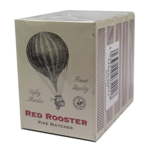 5er Pack Pfeifenhölzer Lange Streichhölzer Zündhölzer für Zigarren Pfeifen mit längerer Brenndauer als herkömmliche Hölzer (Red Rooster) von Sepilo