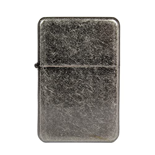 Benzinfeuerzeug American Style Benzin Feuerzeug robust Metall Sturmfeuerzeug Geschenk Outdoor Camping Windfest Wetterfest Designs Farben - Motivserie A (Motiv 05 - Antik Graphite) von Sepilo