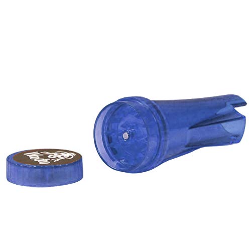 Hülle für Clipper Feuerzeuge mit integriertem Grinder Kräutermühle magnetisch inklusive 1x Clipper Feuerzeug (Blau) von Sepilo
