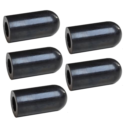 Sepilo Original Gummikappe Ersatzteil für OCB Mikromatic Zigaretten-Stopfmaschine Zubehör für Micromatic und Top-o-Matic Maschine Gummipfropfen Gummistopper Gummi Kappe (5X Gummikappe schwarz) von Sepilo