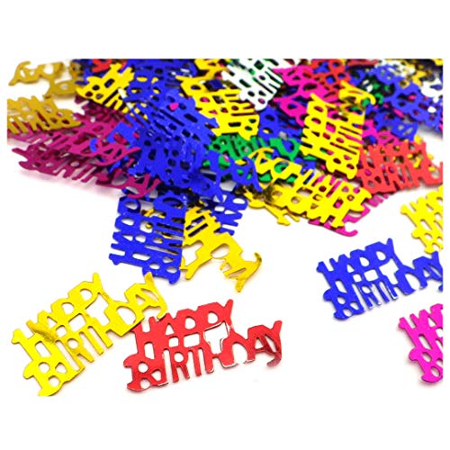 Sepkina Happy Birthday Geburtstag happybirthday Tischdeko Streudeko Konfetti (HappyBirthday, 200) von Sepkina