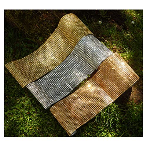 Sepkina Tischläufer Läufer Dekoband Tablerunner Tischdeko Hochzeit Silber Glitzer 4 Meter (Silber) (2,24€/m) von Sepkina