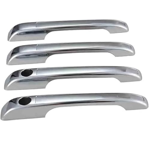 Auto-Außentürgriff Auto Links Außentürgriff für Chrom-Zubehör Griffe Abdeckung Set Trim MK1 MK2 für Golf für Kaninchen(Chrome 4 drs) von Seplxoi