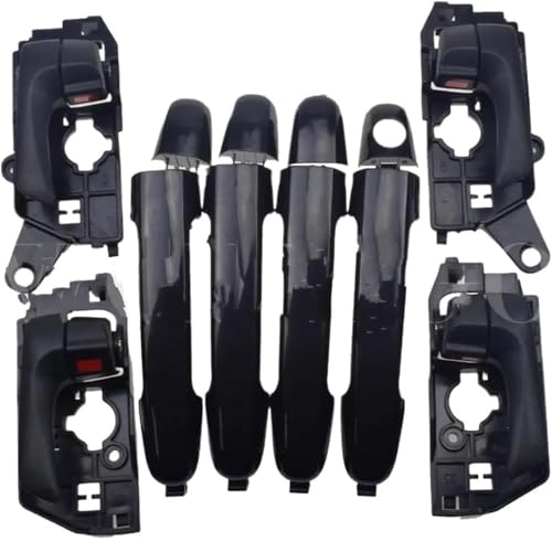 Autotürgriffschutz Äußere Türgriff für Hyundai für sonata 2009 2010 Set 8PCS Vorne Hinten Links Rechts(Schwarz) von Seplxoi