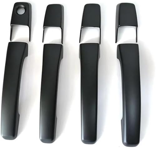 Seplxoi Auto-Außentürgriff Auto-Außentürgriff links, 4-teilige schwarze, matte Türgriffabdeckung für Pajero V93 V97 2007–2020, Außenmodifikationsteile Seplxoi Auto-Außentürgriff Auto-Außentürgriff links, 4-teilige schwarze, matte Türgriffabdeckung für Pajero V93 V97 2007–2020, Außenmodifikationsteile von Seplxoi