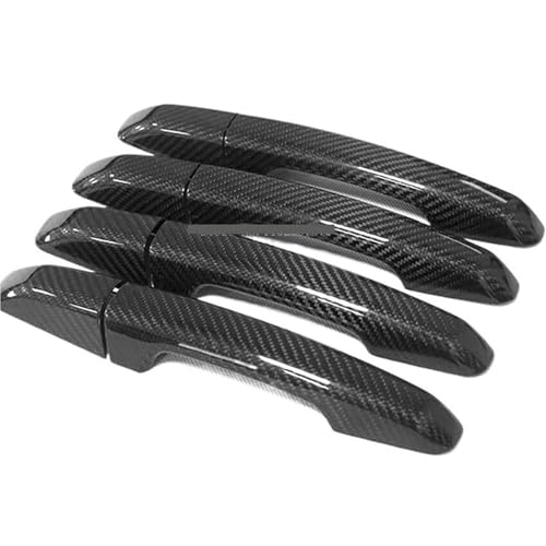 Seplxoi Auto-Außentürgriff Auto Linker Außentürgriff für Jaguar XE X760 2015-2022 Zubehör Carbon Fiber Türgriffabdeckung(2) von Seplxoi