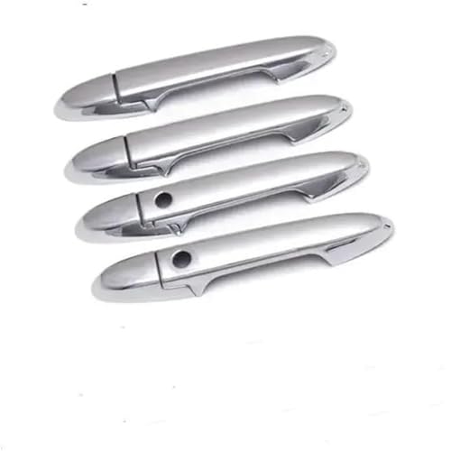 Seplxoi Auto-Außentürgriff Auto Links Außentür Griff für jazz 2014-2020 Carbon Faser für chrom Seite Abdeckung(Silver 2 Buttons) von Seplxoi