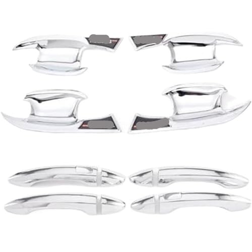 Seplxoi Auto-Außentürgriff Auto Links Außentür Griff für tiggo 8 Pro Max 2023 2024 2025 Türgriff Abdeckung Chrom(2) von Seplxoi