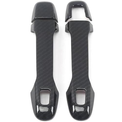 Seplxoi Auto-Außentürgriff Auto Links Außentürgriff Zubehör ABS Carbon Tor Zierrahmen Aufkleber von Seplxoi