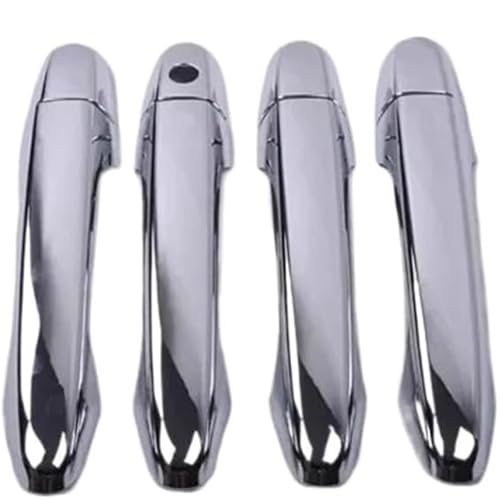 Seplxoi Auto-Außentürgriff Auto Links Außentürgriff für Civic 2012-2016 für Chrom-Carbonfaser-Autotürgriff(Silver 0 Button) von Seplxoi