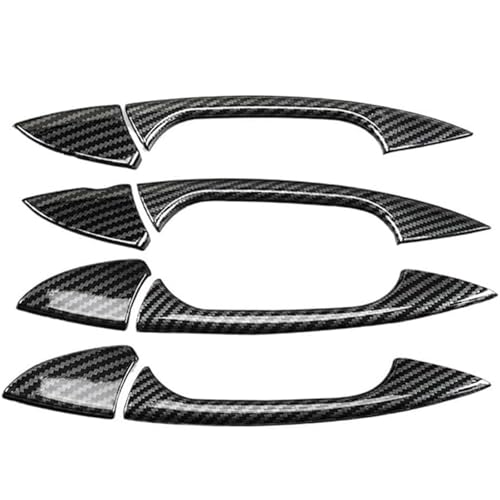 Seplxoi Autotürgriffschutz Auto Links Außentür Griff GLA Klasse W176 C117 für coupe W117 X156 2013-2019(Carbon Fiber Half) von Seplxoi