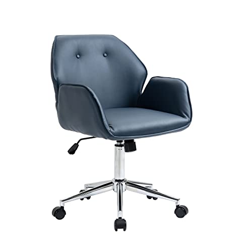 Moderner Bürostuhl, Kunstleder Sessel, Ergonomischer Bürostuhl Höhenverstellbarer Drehstuhl, Mid Back von Sepnine