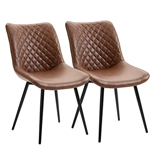 Sepnine Esszimmerstühle 2er Set Küchenstuhl Wohnzimmerstuhl Polsterstuhl Sitzfläche aus Kunstleder mit Metallbeinen Sepnine Esszimmerstühle 2er Set Küchenstuhl Wohnzimmerstuhl Polsterstuhl Sitzfläche aus Kunstleder mit Metallbeinen von Sepnine
