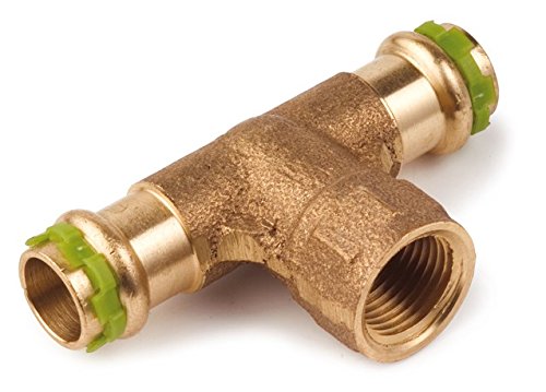 Kupfer Pressfitting SudoPress T-Stück Mittelgang IG 28 mm x R 1/2" x 28 mm, VC130G von Seppelfricke