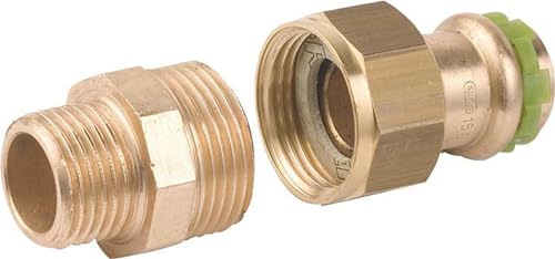 Kupfer Pressfitting SudoPress Verschraubung mit AG, 18 mm auf R1/2", VC331G Kupfer Pressfitting SudoPress Verschraubung mit AG, 18 mm auf R1/2", VC331G von Seppelfricke