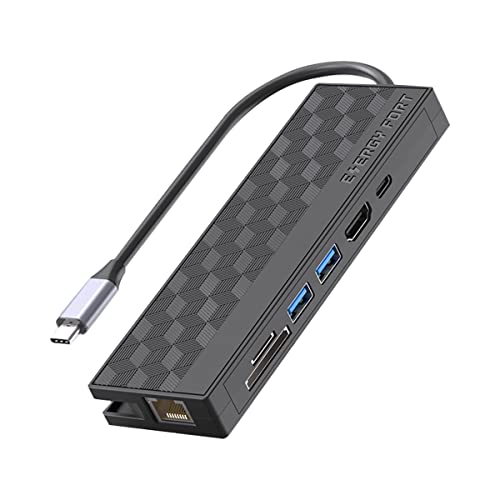 Seprendi 1 x USB 3.0 Dockstation USB C Hub 5 Gbit/s High Speed 1000 Mbps Ethernet RJ45 Gigabit 4K OTG Adapter Splitter für Laptop von Seprendi