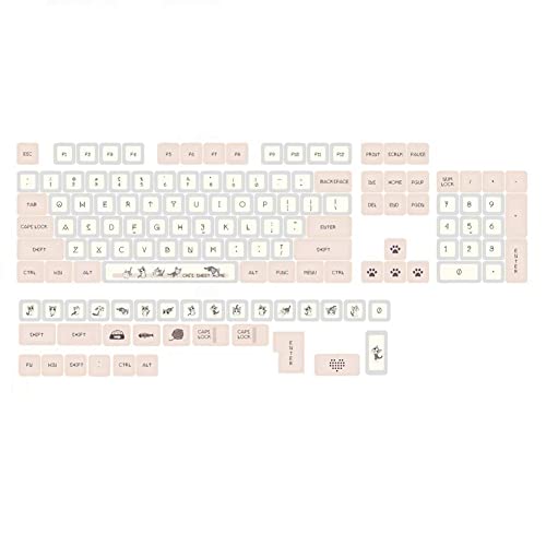 Seprendi 136 Tasten XDA Keycaps PBT -SUB Cute Theme Pink Keycap f¨¹r Cherry Mx Switch GMMK Pro Mechanical Keyboard von Seprendi