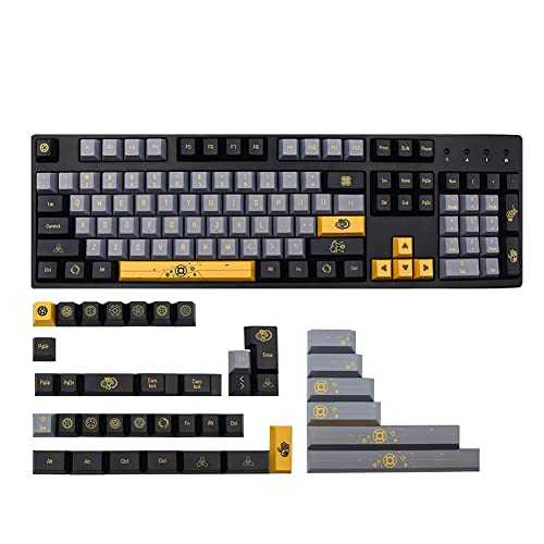 Seprendi 143 Tasten Mechanisches Thema Tastenkappe Pbt Cherry Tastenkappen f¨¹r Gk61/64/NJ68/75/84/87/96/980/108 Mechanische Tastatur Key Cap von Seprendi