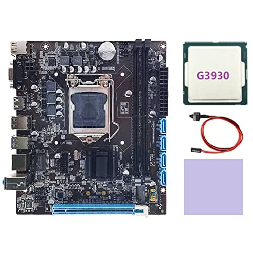 Seprendi H110 Computer-Motherboard unterstützt LGA1151 6/7 Generation CPU Dual-Channel DDR4 RAM + G3930 CPU + Schaltkabel + Wärmeleitpad Seprendi H110 Computer-Motherboard unterstützt LGA1151 6/7 Generation CPU Dual-Channel DDR4 RAM + G3930 CPU + Schaltkabel + Wärmeleitpad von Seprendi