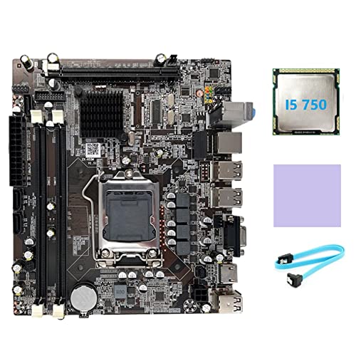 Seprendi H55 DDR3 Speicher Motherboard unterstützt I3 530 I5 760 Series CPU + I5 750 CPU + SATA-Kabel + Seprendi H55 DDR3 Speicher Motherboard unterstützt I3 530 I5 760 Series CPU + I5 750 CPU + SATA-Kabel + von Seprendi