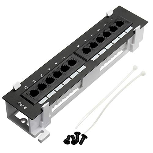 Seprendi Netzwerk-Werkzeug-Set, 12 Anschlüsse, CAT6-Patchfeld, RJ45, Netzwerk-Wandhalterung, Rack mit Aufputz-Wandhalterung Seprendi Netzwerk-Werkzeug-Set, 12 Anschlüsse, CAT6-Patchfeld, RJ45, Netzwerk-Wandhalterung, Rack mit Aufputz-Wandhalterung von Seprendi