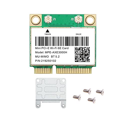 Seprendi WiFi 6E -AXE3000H Mini PCI-E WiFi Karte Bluetooth 5.2 AX210 Netzwerkkarte Adapter 802.11AX/AC von Seprendi