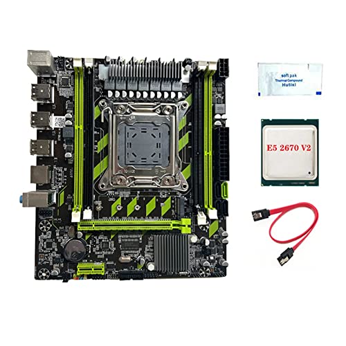 Seprendi X79G LGA2011 Game Motherboard + E5 2670 V2 CPU + Wärmeleitpaste + -Kabel 4XDDR3 RAM Slot M.2 NVME PCIE X16 USB 2.0 SATA3.0 Seprendi X79G LGA2011 Game Motherboard + E5 2670 V2 CPU + Wärmeleitpaste + -Kabel 4XDDR3 RAM Slot M.2 NVME PCIE X16 USB 2.0 SATA3.0 von Seprendi