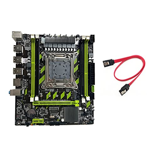 Seprendi X79G Motherboard + -Kabel, unterstützt LGA2011 4XDDR3 RECC RAM Slot M.2 NVME PCI-E X16 6XUSB2.0 SATA3.0 Server Motherboard von Seprendi